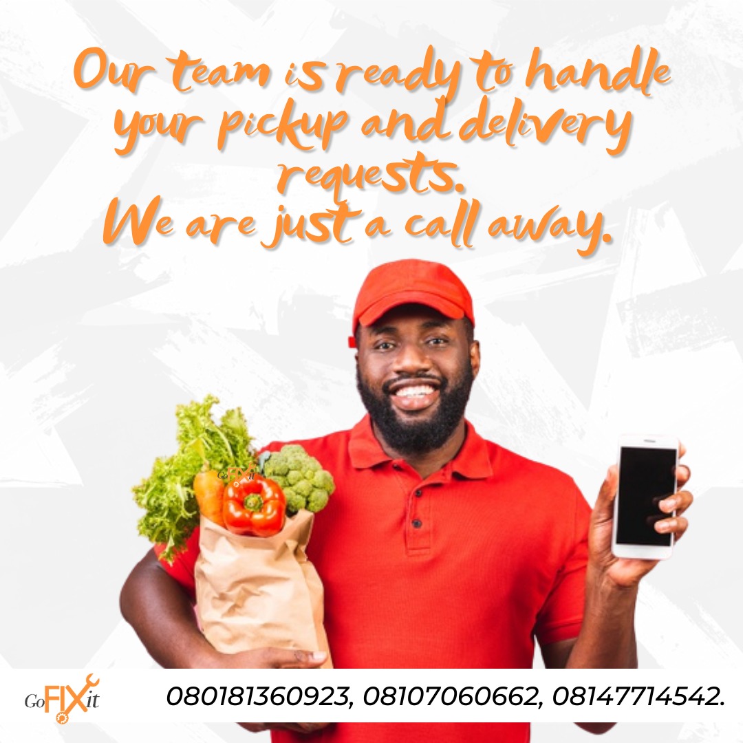 GofixitNG's tweet photo. Our team is available to pick up and deliver your package in locations within Lagos.
Call us for your deliveries.
#gofixit #gofixitdelivers #gofixitdelivery #riders #dispatchriders #plumbing #cleaning #installation #repairs #drycleaning #laundry #twitterNG #olamide https://t.co/92LA0WrZPy