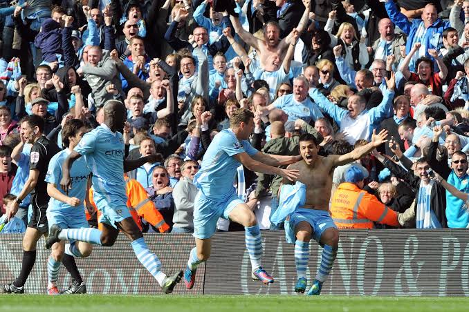 1. Agüero Last Minute Goal Against QPR to Snatch the League Title From Man United. 