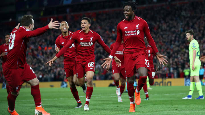 4. Liverpool 4-0 Barcelona!!! Corner Taken Quickly, ORIGII!!! I don't think anyone can ever forget this night 