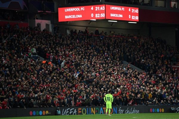 4. Liverpool 4-0 Barcelona!!! Corner Taken Quickly, ORIGII!!! I don't think anyone can ever forget this night 