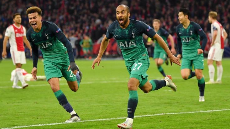 9. Lucas Moura Hattrick Against Ajax to Qualify for The Champions League Final 