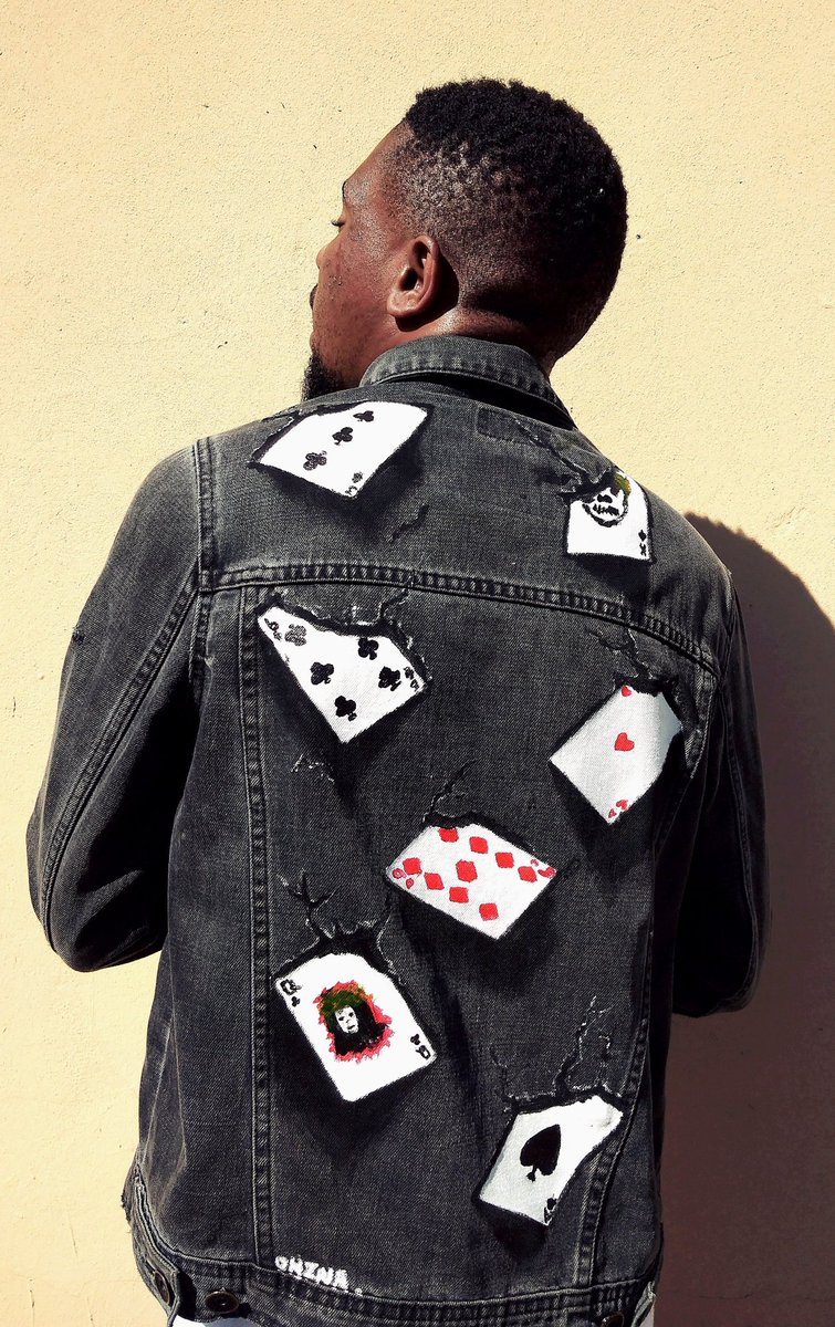 3D painting on a Denim jacket #artwithohzna