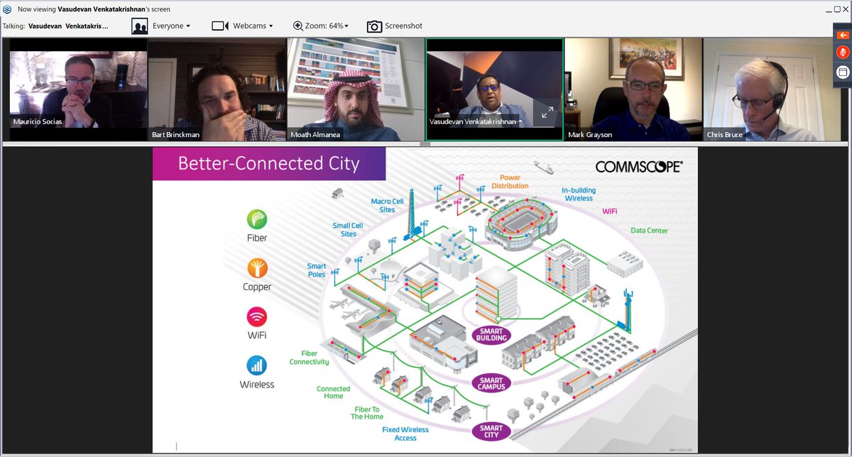 Vasu Venkatakrishnan from Commscope, sharing how Commscope can help Connected City vertical