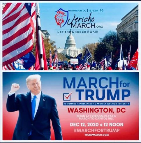 Now, this is where it gets really crazy. On 12/12/2020, during the height of the election hearings they did a practice run for Jan 6th.They marched around US State Capitol 7 times.THEN in the afternoon, they marched from Freedom Plaza to the Capitol building.Sound familiar?