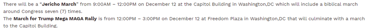 Now, this is where it gets really crazy. On 12/12/2020, during the height of the election hearings they did a practice run for Jan 6th.They marched around US State Capitol 7 times.THEN in the afternoon, they marched from Freedom Plaza to the Capitol building.Sound familiar?