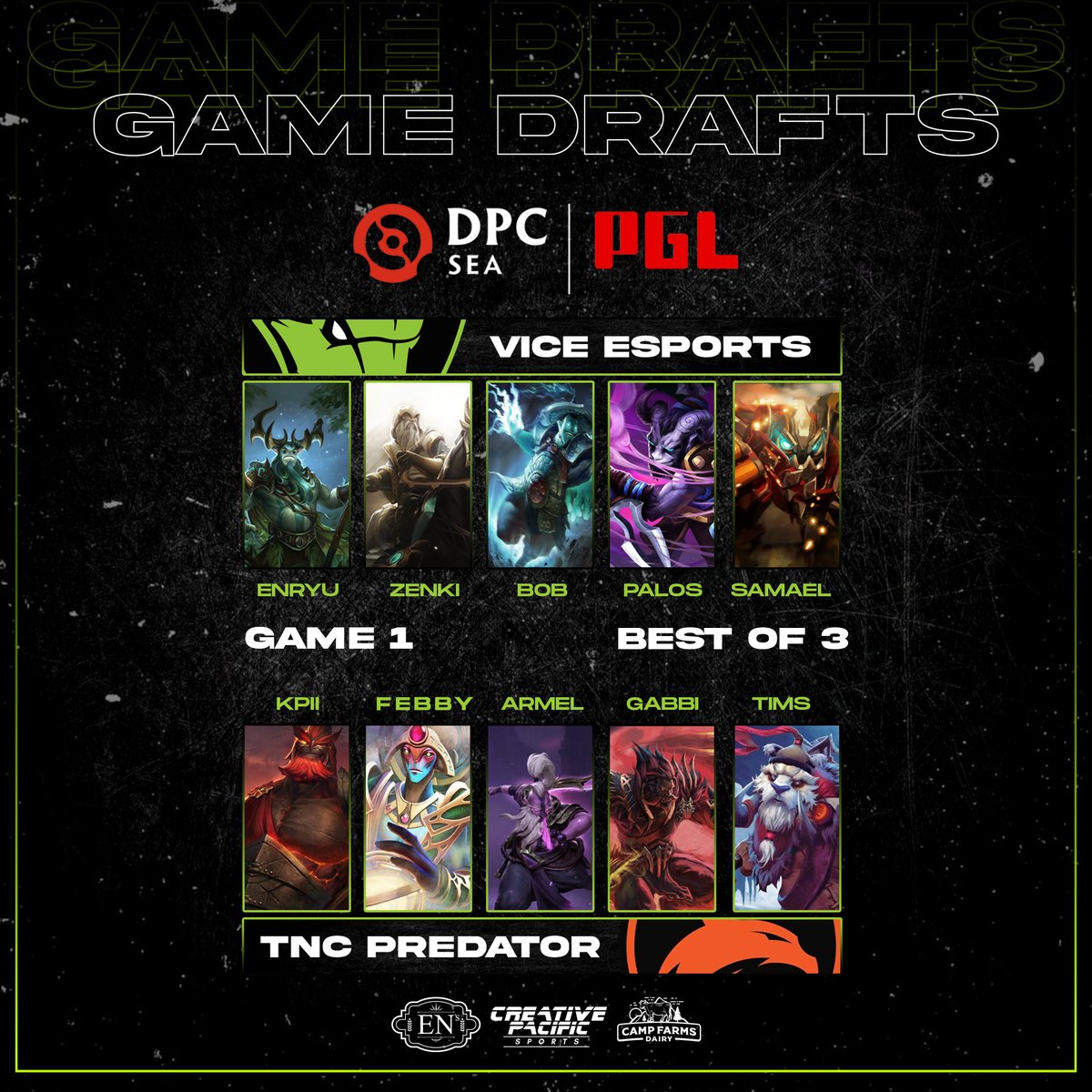 viceesportsph's tweet photo. Game 1 is now live versus @TNCPredator! Can a global presence centric-draft prevail? WATCH: https://t.co/mdgsCdyFVi

#RiseNowTamaraw #ViceEsports #CreativePacificSports https://t.co/NNFe9lXMkP