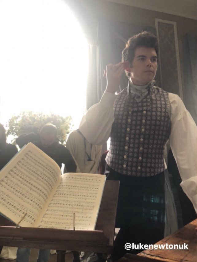 📸 Luke on set, via Ruby’s Instagram #bridgertonnetflix #Bridgerton