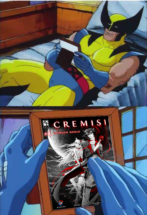 ATFoxxyComics's tweet photo. I know, #wolverine. But don't worry, buddy. Cremisi goes live on the 2nd!
#comic #comicbook #anime #manga #marvelcomics #meme #funny #indie #indiecomics #kicsktarter #upcomingcomics #comicsforsale #fbcomics #webcomics #webtoons #funimation #crunchyroll #longing #news #comicnew https://t.co/8ERiG3rTnn