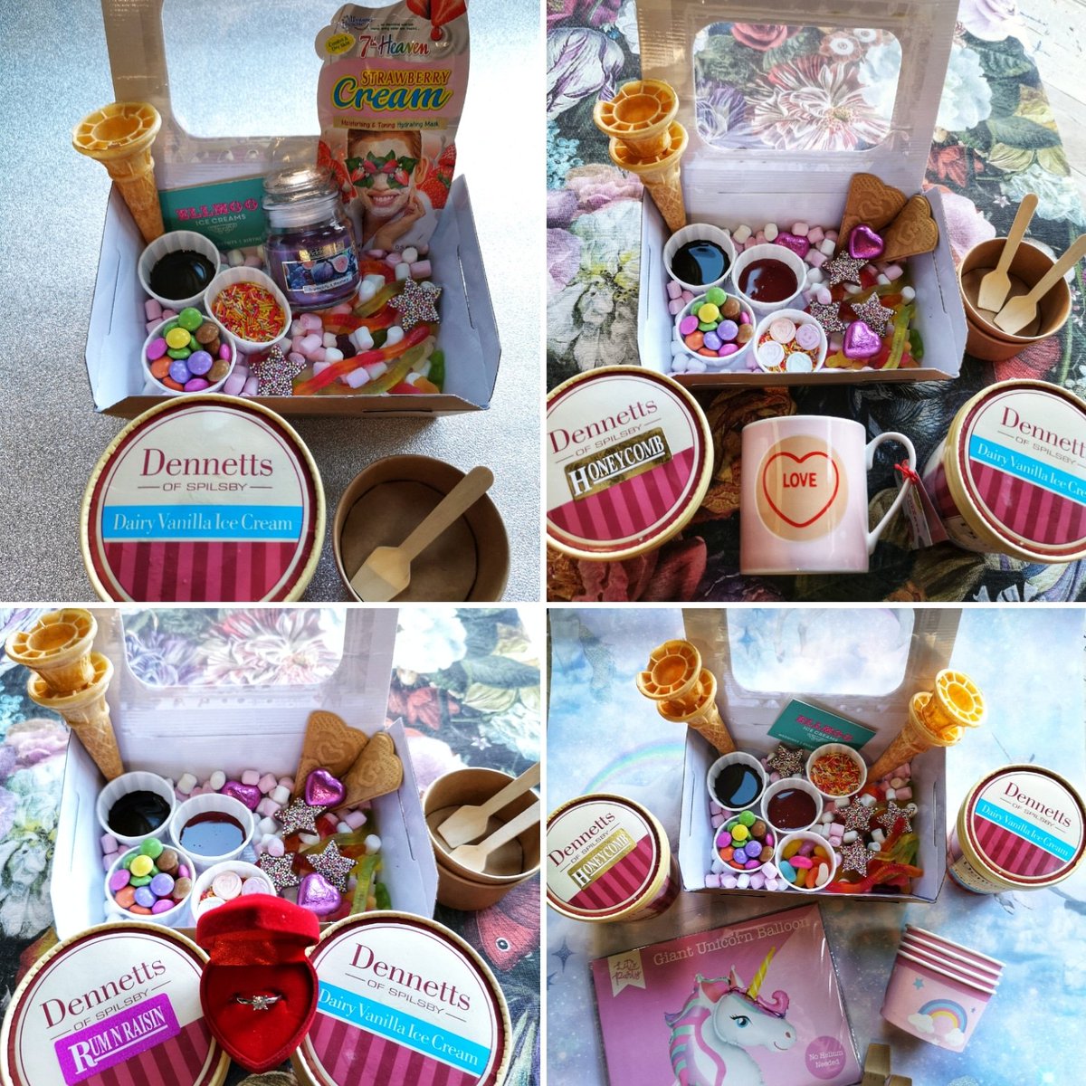 Icecream Sundae kits.. Now available at Ellmooicecreams. 

Lots of themes available for parties, gifts and corporate..

#giftideas #icecream #bespokegifts #icecreamsundae #lincolnshire #gift #indulging #lockdowntreat