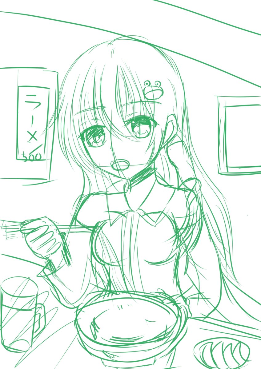 赤羽翼 3ヶ月上達法4巡目 Twitter પર 次のイラストは東風谷早苗のイラストを描く予定です 下描きは完成しました また線画と塗りは土日にやります