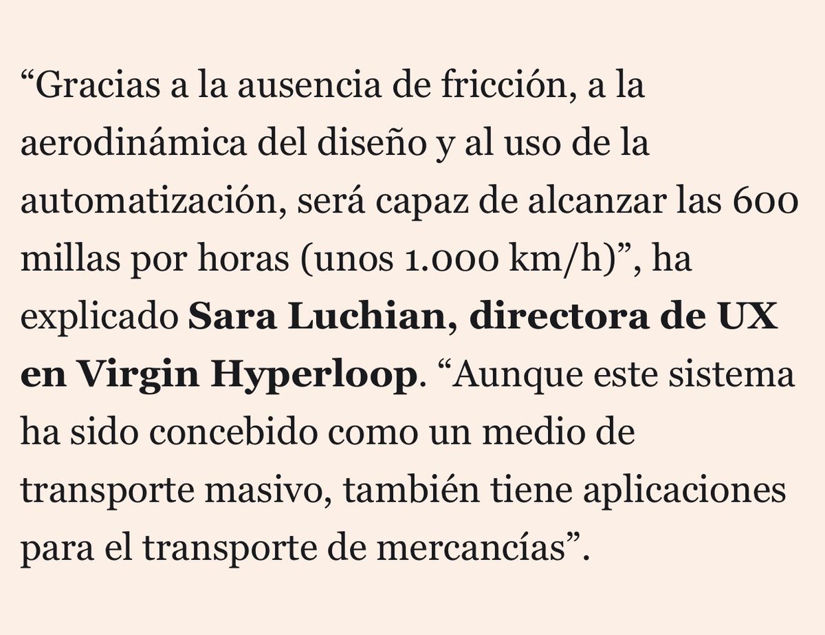 elenaibanez's tweet photo. Hace dos años nos llamaban locos cuando definíamos empleos del futuro como el “Experto de Experiencia de Pasajero de Hyperloop”. Hoy salen en el día a día de la prensa 😊 #3000jobswithfuture #trainingneeded #SemanaEducacionEmprendedora
https://t.co/0DxHZA83b1 https://t.co/TqwyapC0AT