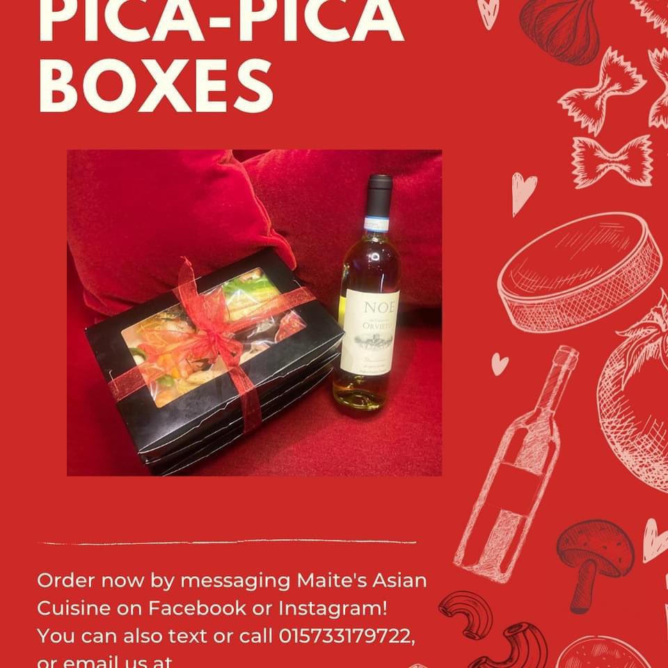 LifeInDUS's tweet photo. Valentine’s Day is just around the corner ♥️🥰 why not stay home &amp; watch a movie in style? Maite’s serving up some fantastic Pica-Pica Boxes &amp; wine 🍷: https://t.co/sFt0JGhwUL https://t.co/fxKBqXgIch
