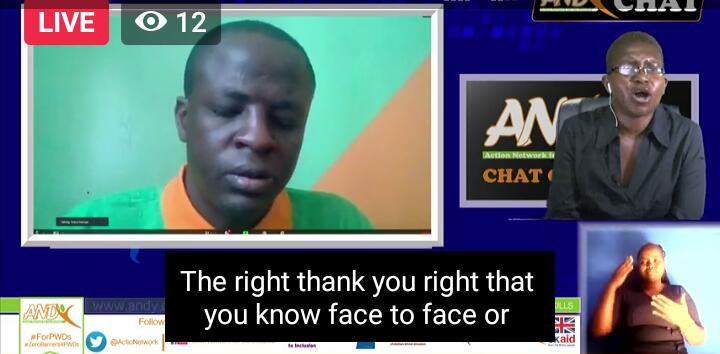 ActioNetwork's tweet photo. The type of impairment dictates whether trainers should conduct virtual or face to face training. Concentration span , & practicality also influence the model of training says @Moses_Mugadia #ZeroBarriers4PWDs #ForPWDs @i2iAid @Niusline https://t.co/87zZnA3GnD