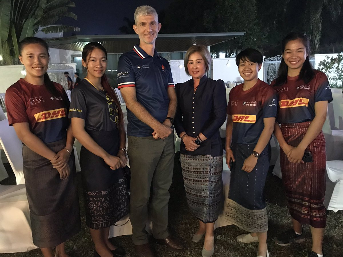 20,000 km; 230 days; from London to the Rugby WC in Tokyo; on a bike..! So pleased the UK Embassy could host the <a href="/Laorugby/">Lao Rugby Federation</a> screening of ‘Everything In Between’, the epic adventure of <a href="/JamesOwens_90/">James Owens</a> and <a href="/RonRutland/">Ron Rutland 🇿🇦</a>. A very moving evening - and all under the stars! #Rugby #cycling