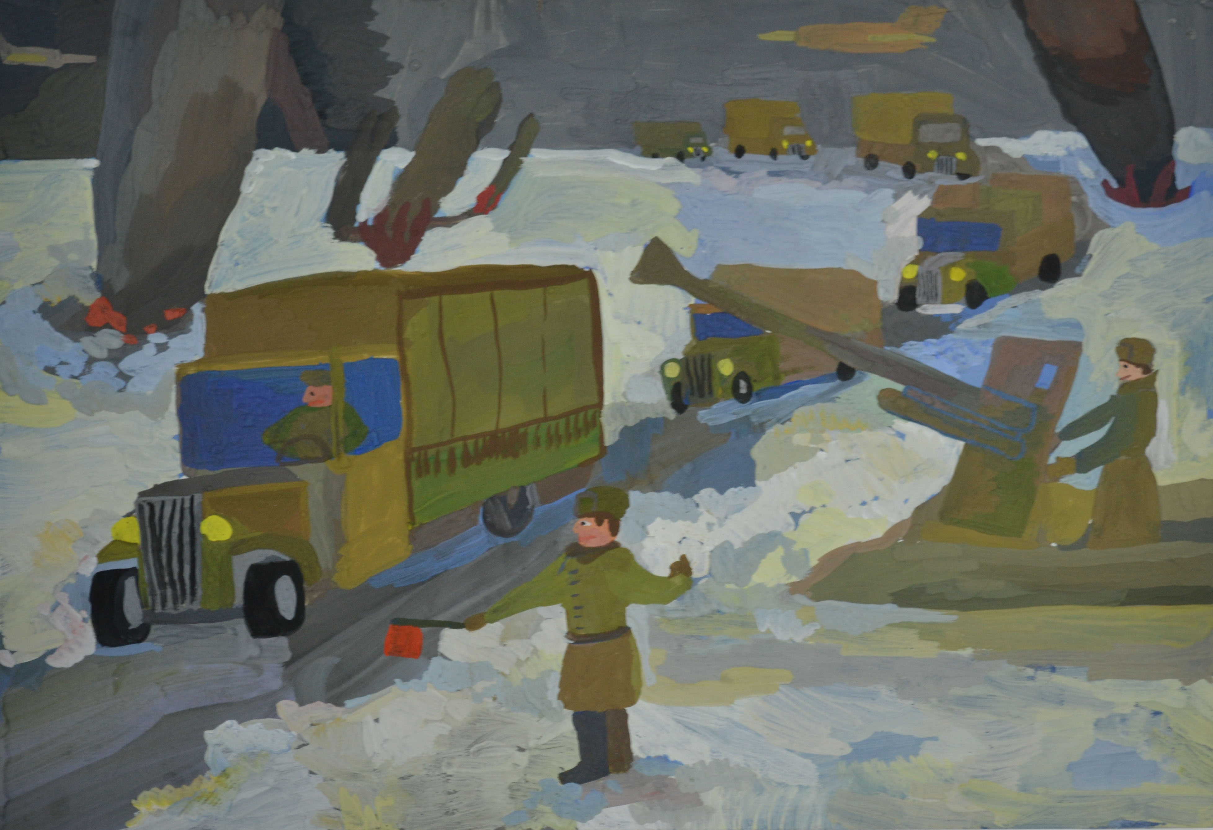 27 Января 1944 детские рисунки