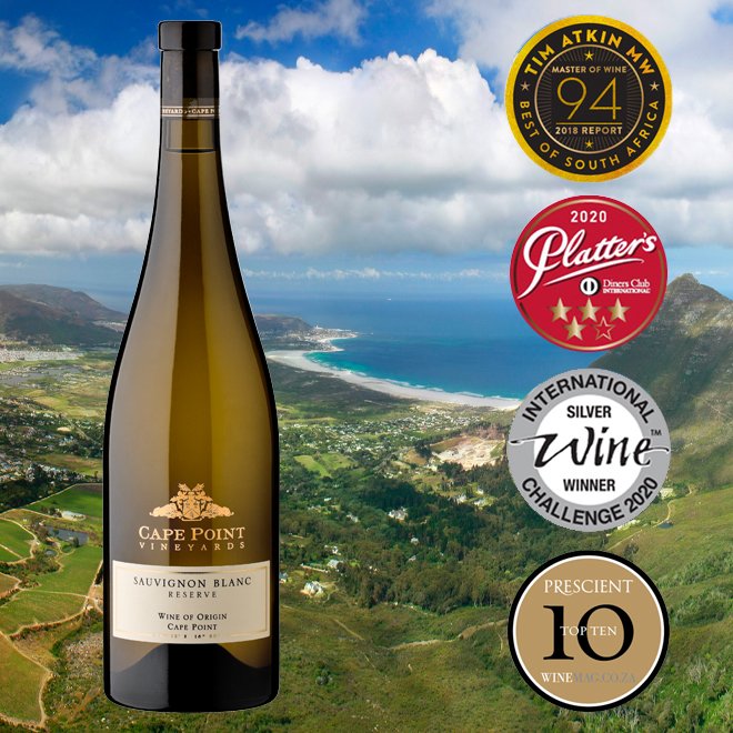 An elegant representation of our unique terroir with hints of floral spice, cardamom and white pepper; Cape Point Vineyards Reserve Sauvignon Blanc is included in "THE 100 MOST HIGHLY RATED WINES OF THE CAPE OVER THE PAST 10 YEARS" #SAWINEINDEX2021   capetownwine.com/product/cape-p…