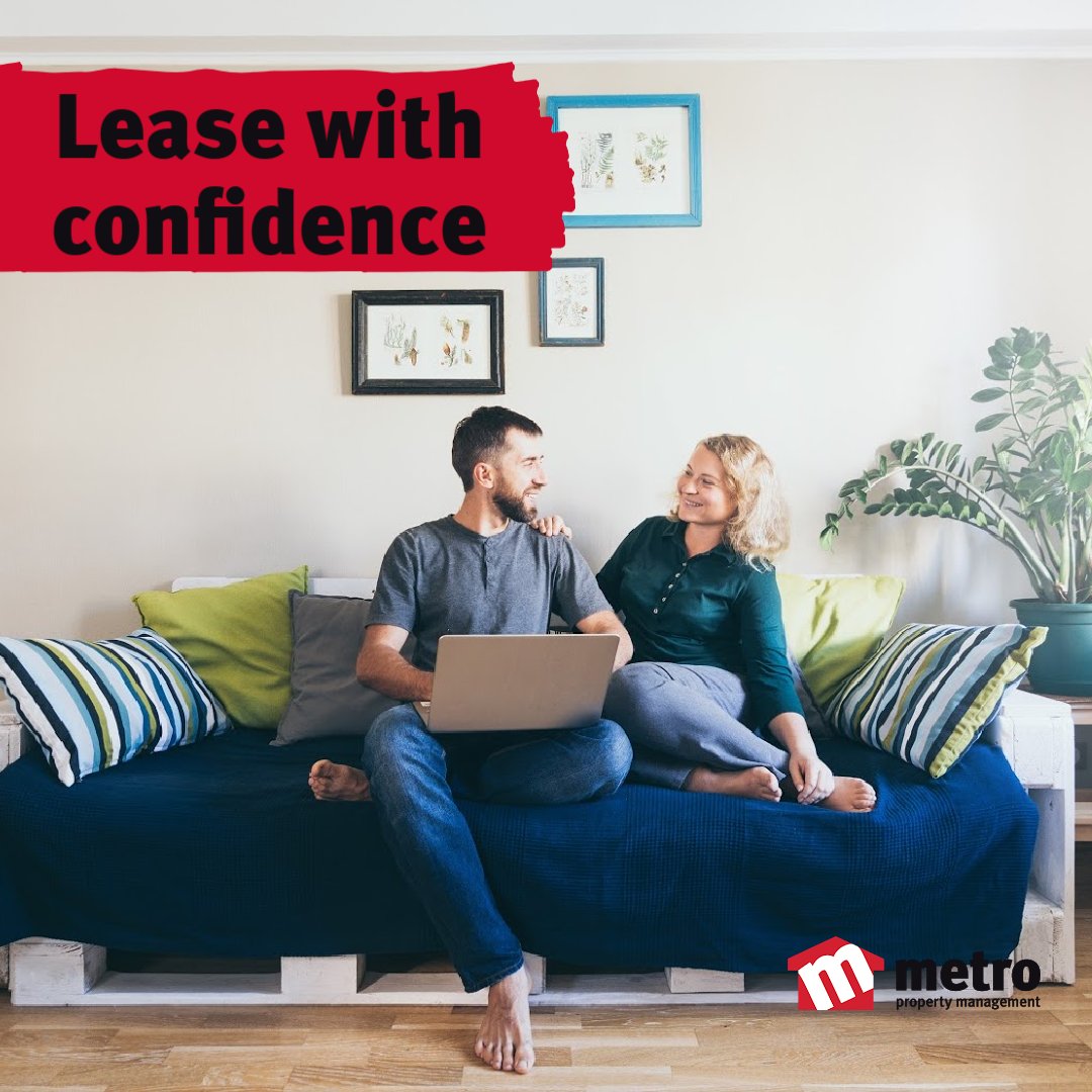 LEASE WITH CONFIDENCE: Metro PM’s leasing specialists are completely focused on finding you the best tenant in the shortest possible time through our thorough screening process. We ensure we’re finding the perfect tenants for your property, every time. #MetroPM
