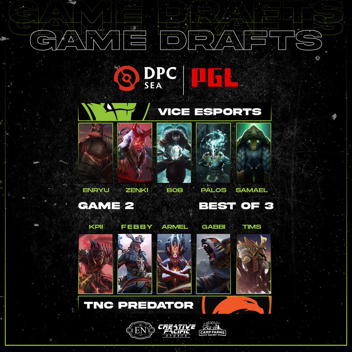 viceesportsph's tweet photo. Game 2 is now underway! Rally together at https://t.co/mdgsCdyFVi

#RiseNowTamaraw #ViceEsports #CreativePacificSports https://t.co/hAajkEYq93