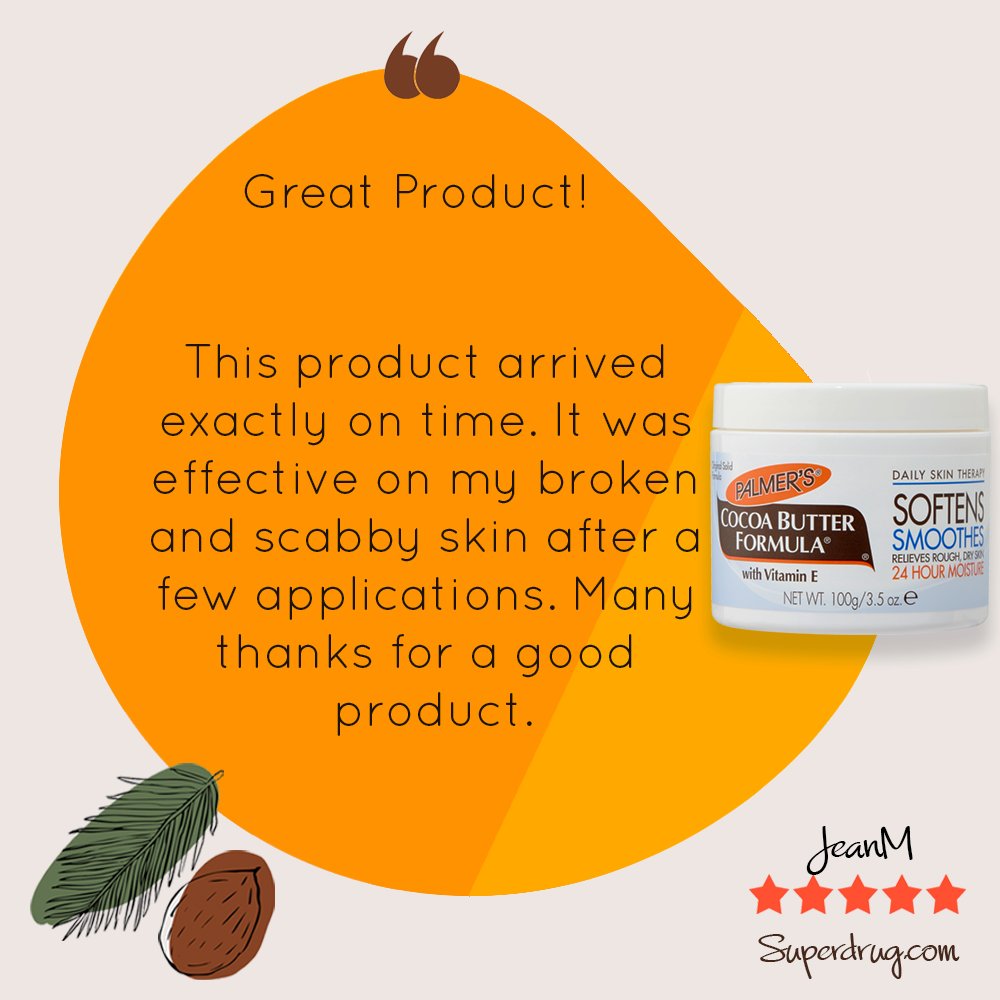 PalmersUK's tweet photo. Our Cocoa Butter Formula Original Solid Jar π«π§‘
Have you tried it yet?
@Superdrug #jar101 #cocoabutter #cocoabutterformula #palmers #thenatureofyou #skincare #bodycare #cocoa #solidjar https://t.co/JwJxrvcbew