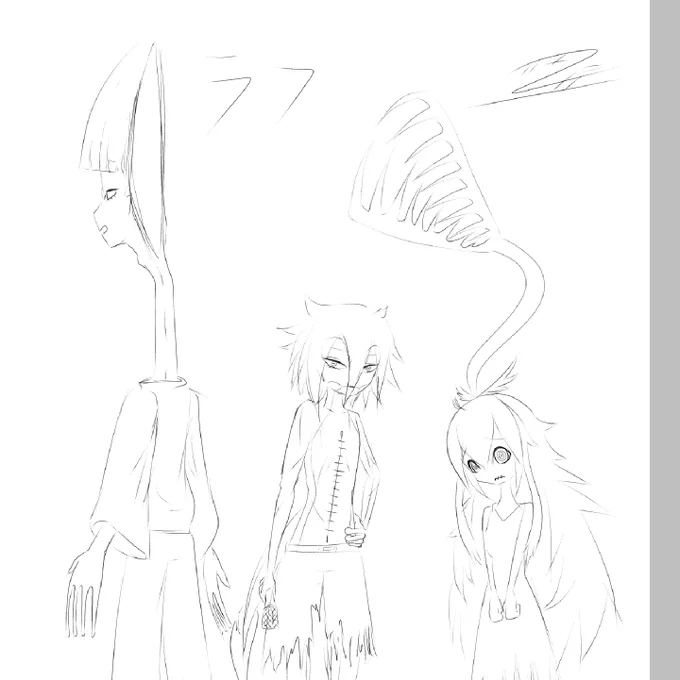 創作ラフ 
