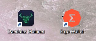 The Desktop-Dreamteam. The new #Daedalus 3.2.0 and <a href="/ErgoWallet/">ErgoWallet</a> 0.1.10

#Cardano #Ergo