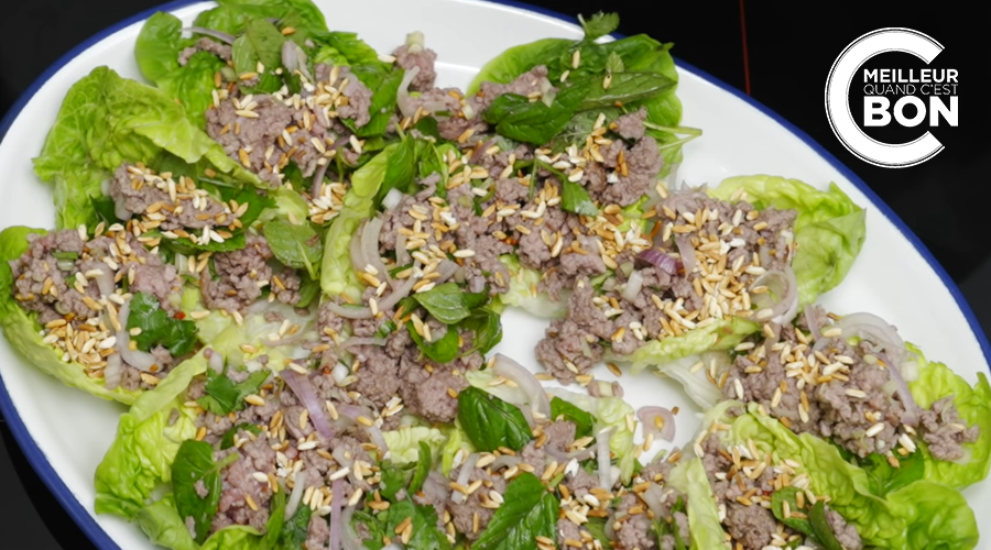 la_viande_fr's tweet photo. C'est meilleur quand c'est bon... et #faitmaison !
Aujourd'hui, on se la joue #simplissime grâce à @Mallet_JF et sa #salade de #boeuf aux herbes et au riz croustillant. 🥗
📽️ https://t.co/g9sZ2rZyq9 https://t.co/KIs54FyGt2