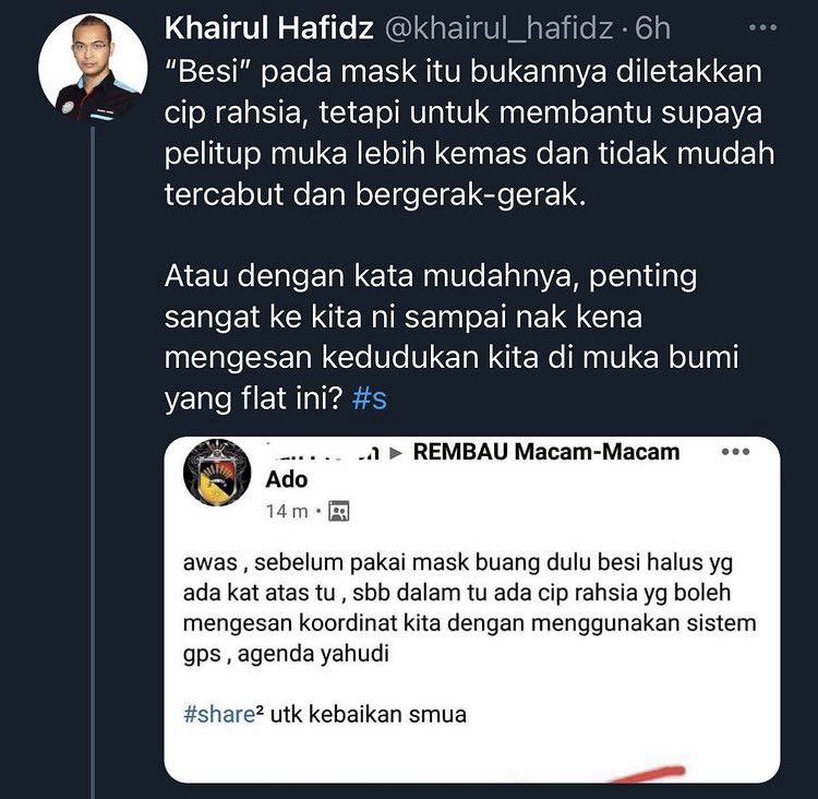 aimanyangkisah_'s tweet photo. Saya berharap jodoh saya jumpa la saya dengan adanya besi pada mask saya itu. Dah lama sangat sebenarnya saya tunggu. Tengok dari gps je dah kenapa! 😤

#share2 untuk kebaikan saya https://t.co/ceIqsZLdex