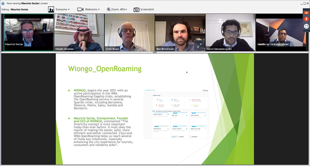 OpenRoaming live in multiple cities Spain by Wiongo, all at WBA Asia Telecom Summit