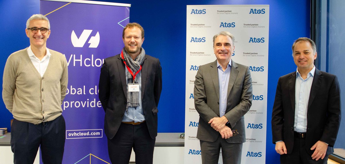Today is a special day. 

We are pleased to welcome <a href="/ElieGirard/">Élie Girard</a>, CEO of <a href="/Atos/">Atos</a>, in presence of <a href="/michel_paulin/">Michel Paulin</a>, CEO of <a href="/OVHcloud/">OVHcloud</a> to kick-off our partnership and discuss how we are building trusted #cloud solutions to guaranty #sovereignty &amp; #dataprotection to organizations.