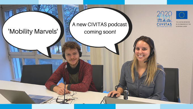 CIVITAS_EU's tweet photo. 🚨 A new CIVITAS podcast 🎙️ is on the way!

“Mobility Marvels” will tell the tales 🗣️ of people, cities and projects daring to do #sustainable #mobility differently.

First season coming 🔜 , featuring CIVITAS DESTINATIONS, ECCENTRIC and PORTIS. Stay tuned! 👂 https://t.co/ZQ2EHdIKZy