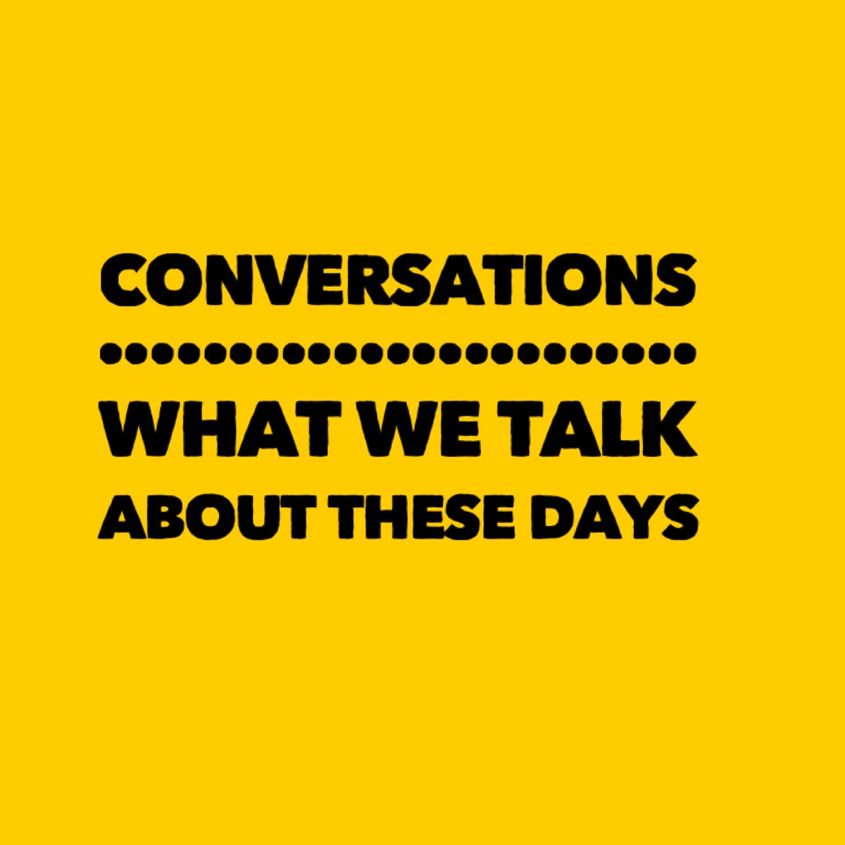 We always open up with ‘Hello, how are you?’ Lots of people just say their order without acknowledging us. ‘Can I have a latte?’ But others will start talking. Some don’t stop ha ha. What we really really find is that people, including us, do like to have a talk. A thread...