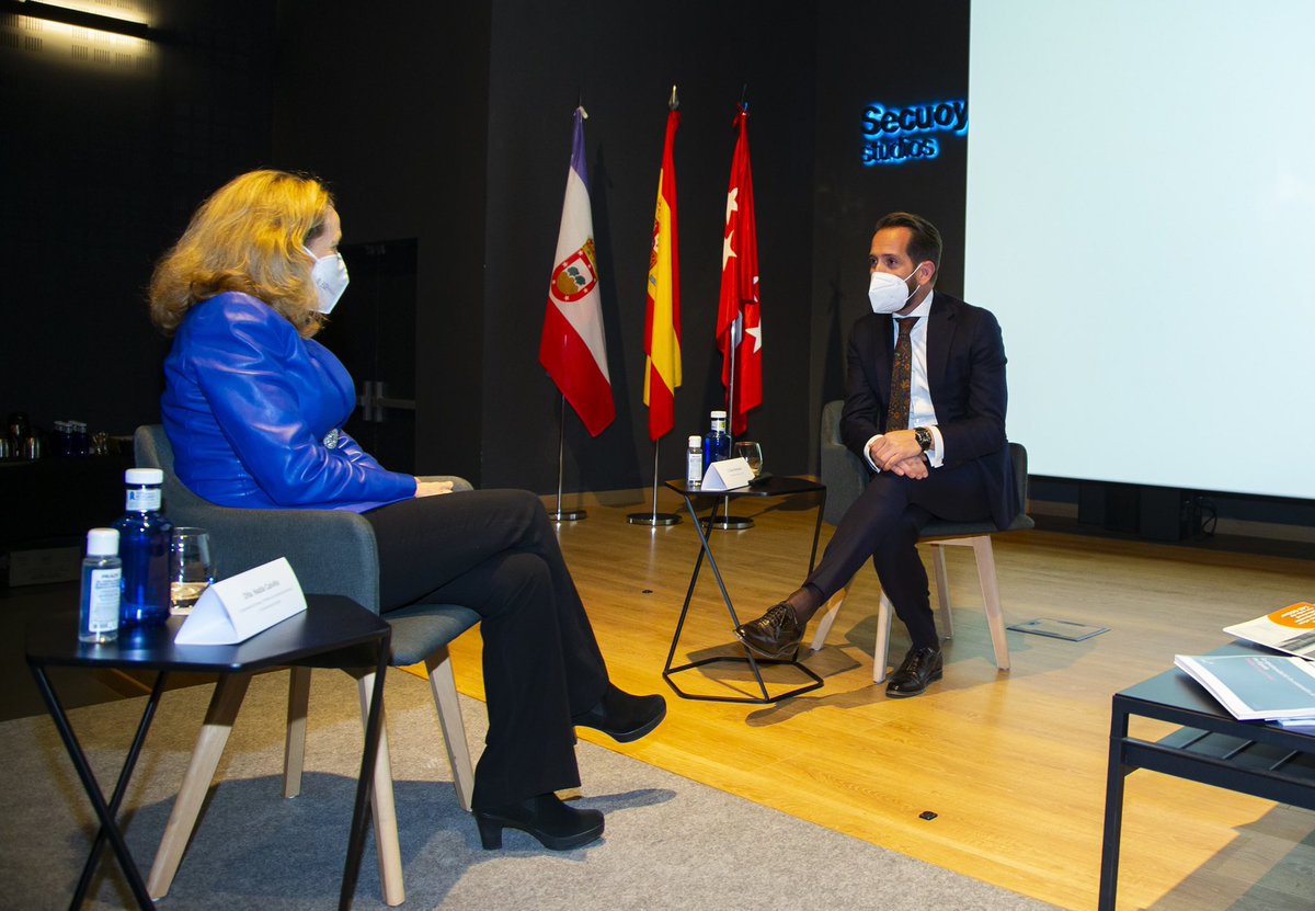 MQPresidente's tweet photo. Nuestra enhorabuena a @raulberdones, pdte. del @gruposecuoya, por el complejo de producción audiovisual Madrid Content City: 
https://t.co/J9Dbk3FWAA, el mayor hub de esta industria en España (140.000 m2), de los más grandes de europa. Ayer, con la vpdta. @NadiaCalvino en la sede https://t.co/TG0l3UAkUI