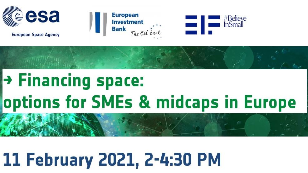 teosec's tweet image. #Spacefinance: options for #SMEs and #midcaps . Attend @esa online webinar to for a full overview of financial instruments to enable access to #equity #VC #venturedebt and #loans deployed now and in the future. 11 Feb 2pm

atpi.eventsair.com/QuickEventWebs…