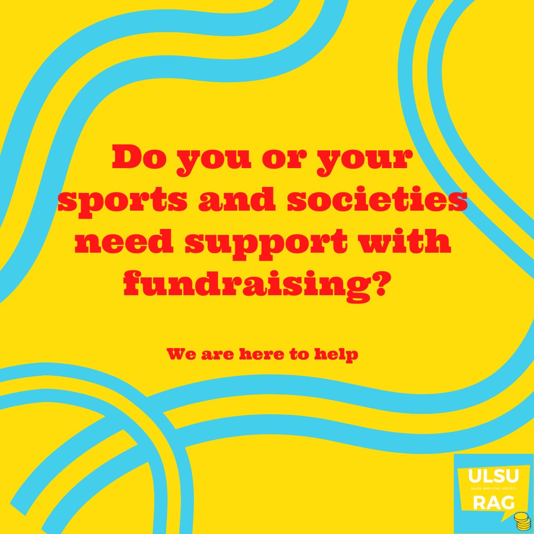 If you or your sports and societies need support in fundraising, your Raise and Give Officer is here to help! 

If you want to reach out then don’t hesitate to email me at rag@lincolnsu.com  and we can start a conversation and get you the support you need!