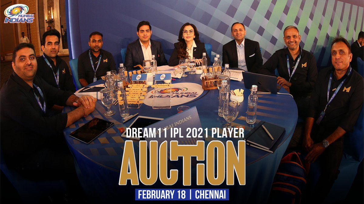 mipaltan's tweet photo. 7️⃣ slots to fill. Let’s go 👊🏼

#IPLAuction #OneFamily #MumbaiIndians https://t.co/YWRW9pd3NL