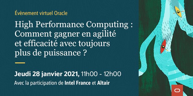 RDV le 28/01 Evènement virtuel #HPC avec participation d'Intel et Altair : Gagner en agilité et efficacité avec toujours plus de puissance bit.ly/36etRO0