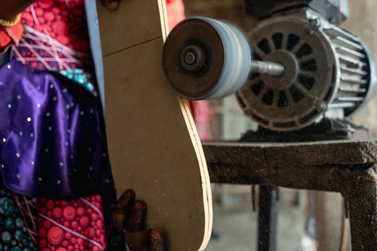 UNDPNigeria's tweet photo. Through our livelihood support and entrepreneurship skills training programme, Aishatu became a shoe maker &amp; now runs a successful shop in Maiduguri. 

With support from @EUinNigeria, this programme aims to help communities improve the living standards of victims of insurgency. https://t.co/aNgfBoKkvK