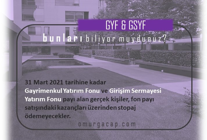 OmurgaPortfoy's tweet photo. 31 Mart 2021 tarihine kadar
Gayrimenkul Yatırım Fonu ve Girişim Sermayesi Yatırım Fonu payı alan gerçek kişiler, fon payı satışındaki kazançları üzerinden stopaj ödemeyecekler. #omurgalıyatırım #gyf #gsyf https://t.co/LCntisbQSz
