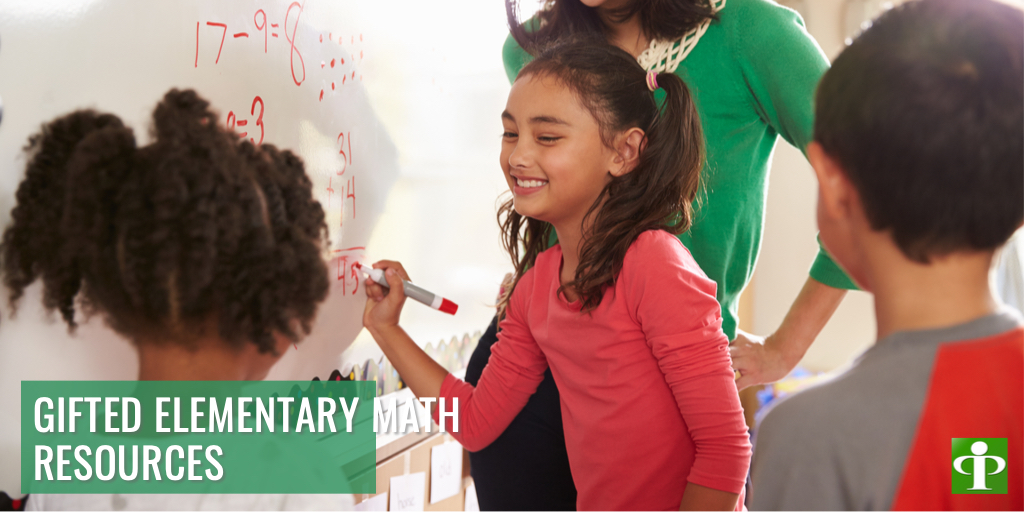 Mathematically gifted elementary students need additional lessons and activities to extend their learning. These books offer students opportunities to advance their mathematical thinking through high-level curriculum and explorations of math concepts. prufrock.com/Math-Resources…