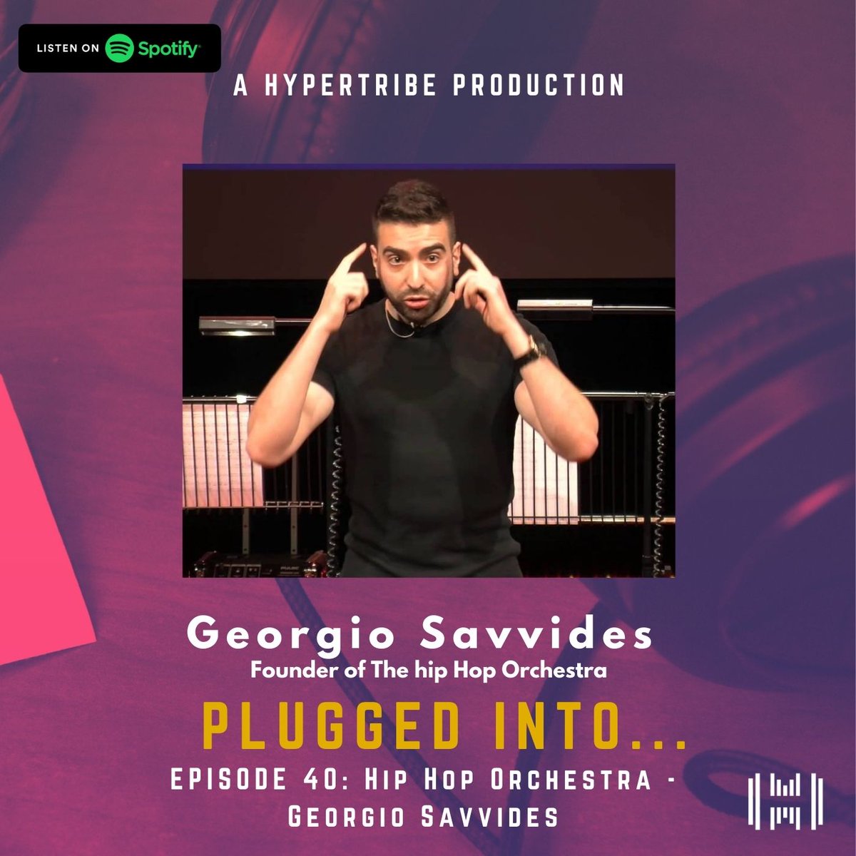 Hyper_Tribe's tweet photo. "Join our host Kimmy Dickson &amp; the amazing founder of @TheHipHopOrch Georgio Savvides as they talk about how the hip hop orchestra came to be and how Georgio found his way into music. listen to the full podcast here: https://t.co/dpK7JiHZBx
#pluggedin #pluggedinto #Music #podcast https://t.co/70AFaBof4b