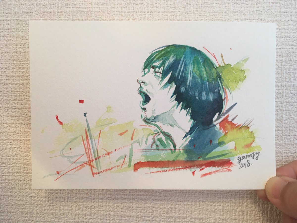 gampy's tweet image. 3周目
#forinstance
#FANART 
#watercolor