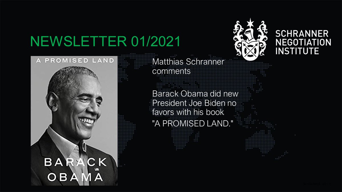 Barack Obama did Joe Biden no favors with his book
"A PROMISED LAND"
schranner.com/negotiation-ob…