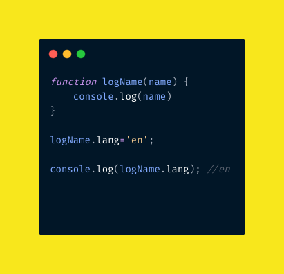 #javascript Insight 🌟
Functions are objects in js, so you can add any property to it as you add in an object.
Check out the snippet👇
#100DaysOfCode #programming #webdev #webdevelopment #Developer #DEVCommunity #Dev #JS #nodejs #reactjs #Coding #code https://t.co/x05exuLI6U