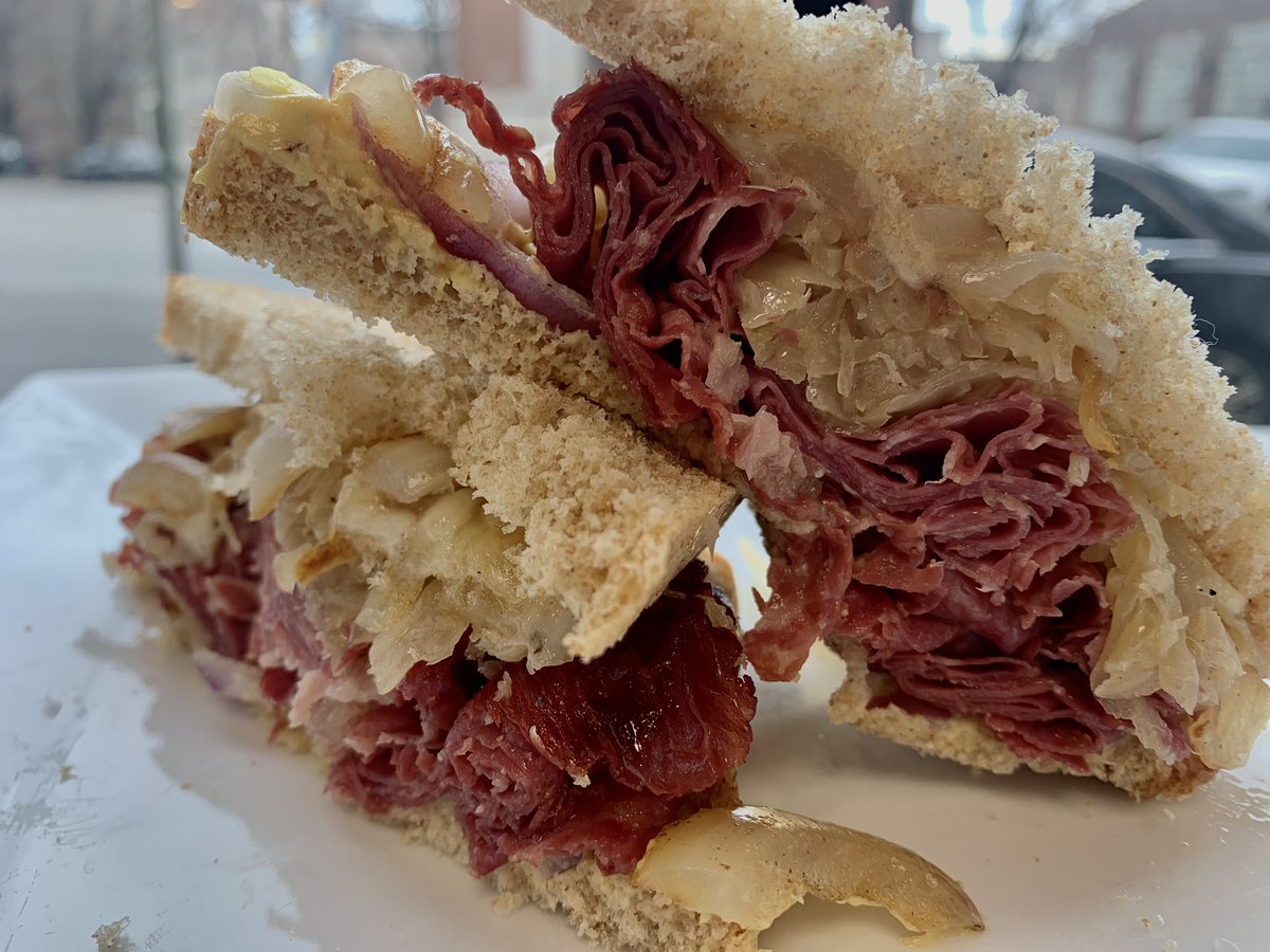 Charmedbmore's tweet photo. We’ve got a new style of Reuben coming for you!
 Try our “Charmed Reuben.” It comes on our wheat bread with thinly sliced corned beef, sauerkraut, grilled onions, Swiss cheese, and mustard. You can also order it in a wrap! #charmed #charmedbmore https://t.co/e4aMekan46