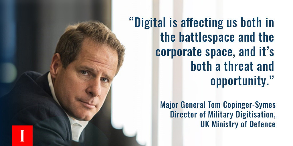 Major General @tomcopsymes outlines the opportunities of rapidly enhancing the #digital capabilities of the UK’s fighting forces and the teams that support them. Read our exclusive interview here: tinyurl.com/Maj-Gen-Tom-Co…