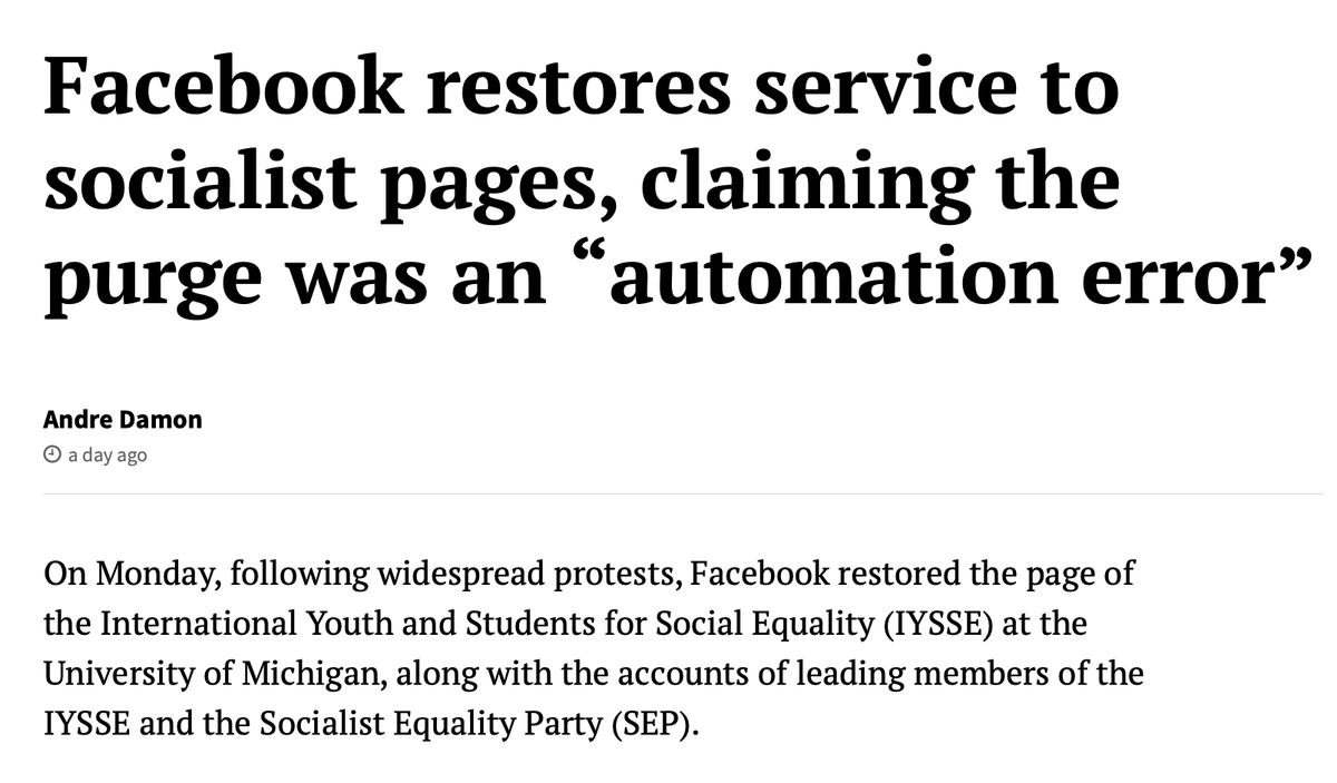 i wonder if it would still be an "automation error" if there had been no protests & social media outcry
