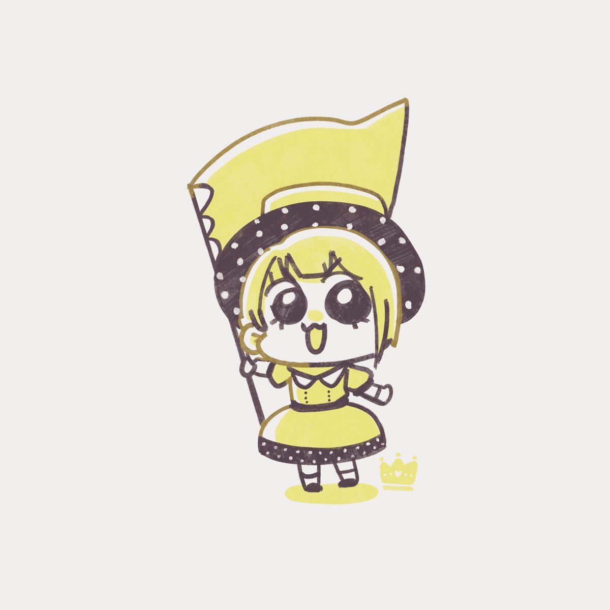 2頭身かすみ つむつむのイラスト 2頭身かすみ つむつむのイラスト
