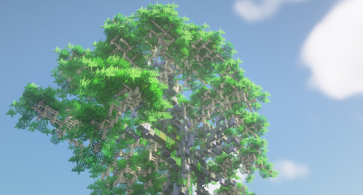 lego10gubbe's tweet photo. I've been getting back to building in vanilla lately from years of building with the @ConReforged. So I started a new tree and made this Ceiba pentandra, or Kapok Tree as they also are called. 

#Minecraft #tree #kapok #realistic #realisticminecraft #minecraftbuilder https://t.co/qHKOyVKhdp