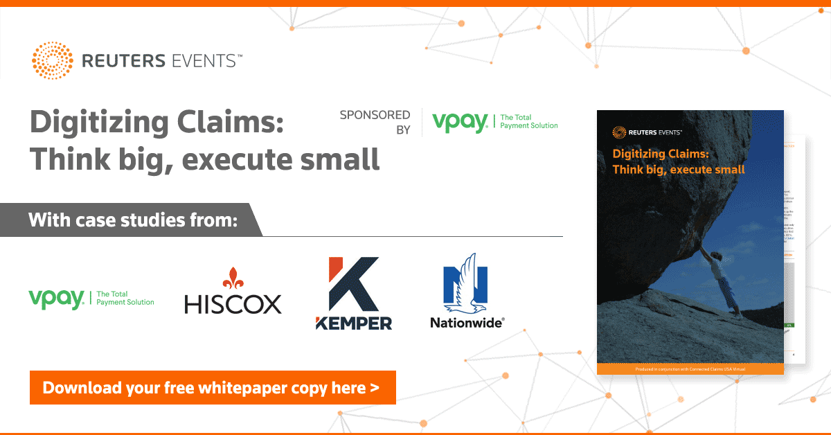 Reuters Events Insurance (@reuterseventsin) on Twitter photo Thinking about your digital transformation plans post-COVID-19 but wondering how go about eating this particular elephant? Read our latest whitepaper, Digitizing claims: Think big, execute small > bit.ly/2KX3Zz0 Thinking about your digital transformation plans post-COVID-19 but wondering how go about eating this particular elephant? Read our latest whitepaper, Digitizing claims: Think big, execute small > bit.ly/2KX3Zz0