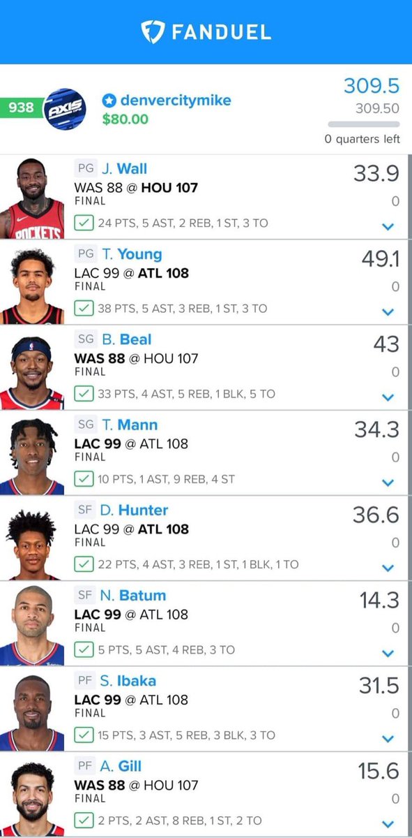 AxisDFS's tweet photo. Who says 3 game slates are a waste of time? 👀 #AxisNBA always finds ways to make things interesting 🤑⚡️

#AxisNBA : @DenverCityMike has been red hot with his DCM Main line. 5 straight slates in which it has cashed 😳🤑

Don’t miss out ➡️ https://t.co/WSlmtrvnAX https://t.co/kMmFJa5YUf